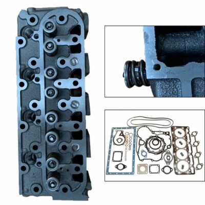 V1505 Complete Cylinder Head & Full Gasket Kit Kubota V1505E V1505D V1505 V1505T