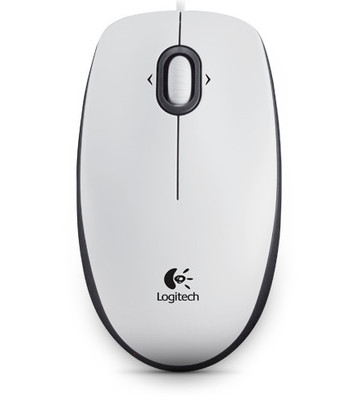 Logitech B100 Optical USB Mouse white OEM 910-003360 (5099206041288)