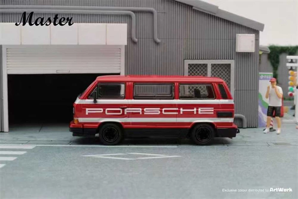 1:64 Master VW T3 Multivan 1985 Van Porsche B32 Gulf Diecast Juguetes Coche Modelo Regalo Foto 2 de 4