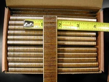 18 gauge 1/4" Narrow Crown Staples 5000/bx Galvanized Chisel Point 5/8" long