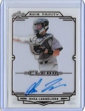 2019 Leaf Trinity SHEA LANGELIERS Clear Acetate Bronze Foil Auto RC A's