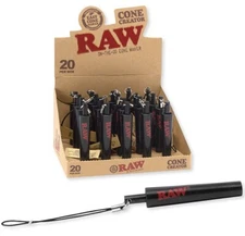 2O  RAW Rolling Papers Cone Creator on the go cone maker tool 1 Box