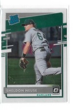 2020 Panini Optic Baseball #69 Sheldon Neuse RC Rated Rookies Oakland Athletics
