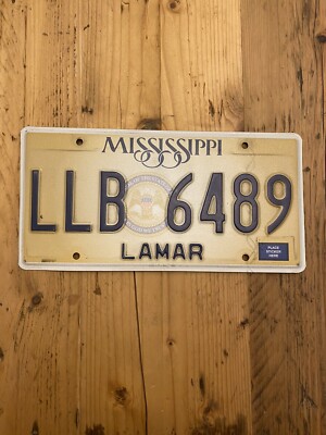 Vintage Mississippi In God We Trust US Car License Plate LLB 6489