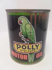 Rusty Polly Penn Motor Oil Can 1 qt. -  ( Re-pop Collectible )