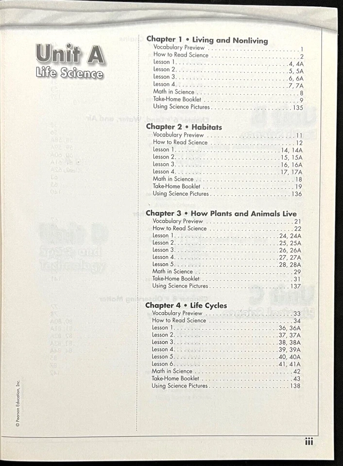 1st Grade - SCIENCE - WORKBOOK - STUDENT EDITION (2006, Scott Foresman) - Image 3 of 4