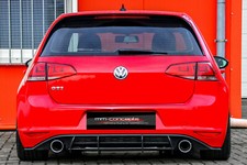 Cup Diffusor Ansatz für VW Golf 7 VII GTI Heck Stoßstange Ansatz Splitter V2 