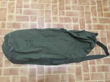 Vintage WWII US Military Green 1945 England Canvas Large Duffle Bag 36  
