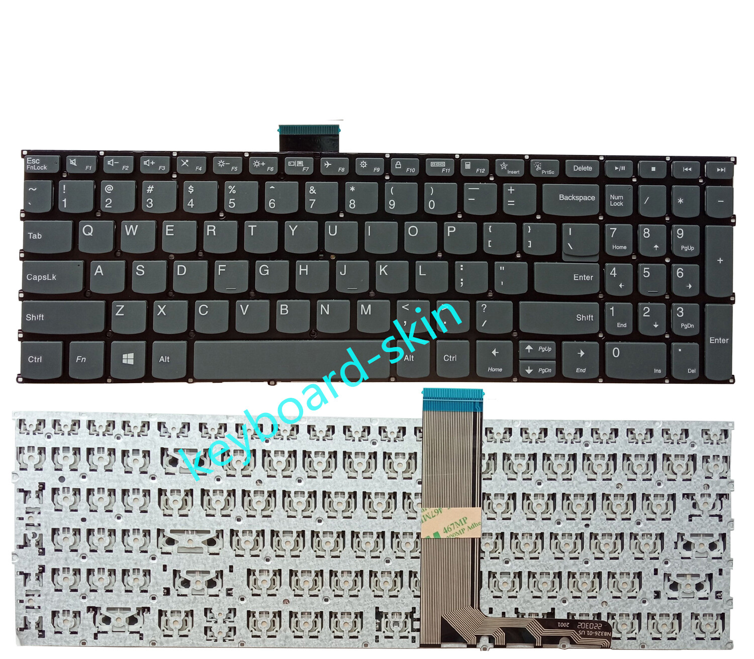 Clavier AZERTY Français Pour Lenovo Ideapad 1-15IGL7 / 1-15IRU7 - Clavier Original De Remplacement Neuf