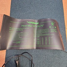 VIVOSUN Durable Waterproof Seedling Heat Mat 10" x 20.75" XHC-F042 V9a