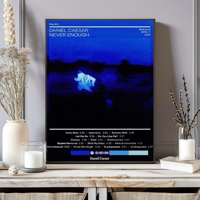 Daniel Caesar Never Enough Album Released April 7 2023 Music Wall Art Poster