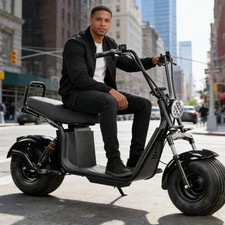 18 Inch Fat Tire Electric Scooter 3000w Motor Max Speed 32mi 60v20ah Citycoco