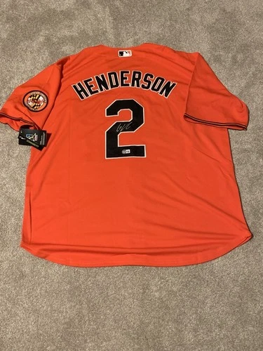 Gunnar Henderson Signed Autographed Baltimore Orioles  MLB Jersey Beckett COA 🟠