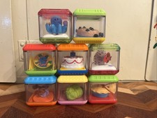Fisher Price Peek A Block 8 Incrediblock Interactive Lot Bundle Cake Pie