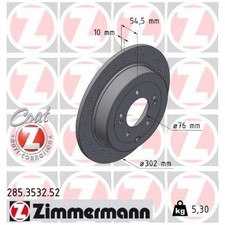 2x Bremsscheibe hinten für KIA Sportage 4 QL 5 NQ5 | 26224484