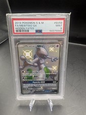 Shiny Mewtwo GX Full Art #SV59 - Pokemon Sun Moon Hidden Fates 2019 - PSA 9 MINT