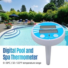 Floating Digital Pool Thermometer Solar Powered Outdoor Spa Thermometer NEW
