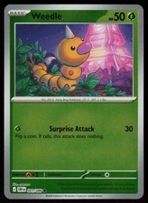 Weedle 001/086 Common Chaos Rising Pokemon Reverse Holo Near Mint
