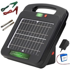 Electric Fence Charger Solar Powered 5 Km 0.25 Joules Output (9-11KV) Energizer