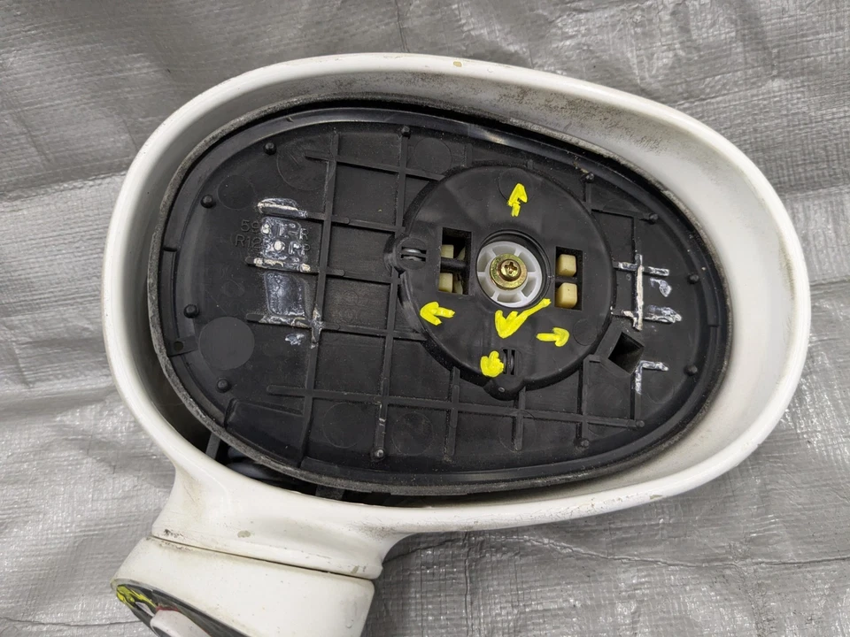 Espejo retrovisor eléctrico derecho 90-97 91NA3L 1990-1997 Mazda Miata MX5 OEM lado del pasajero Foto 2 de 4