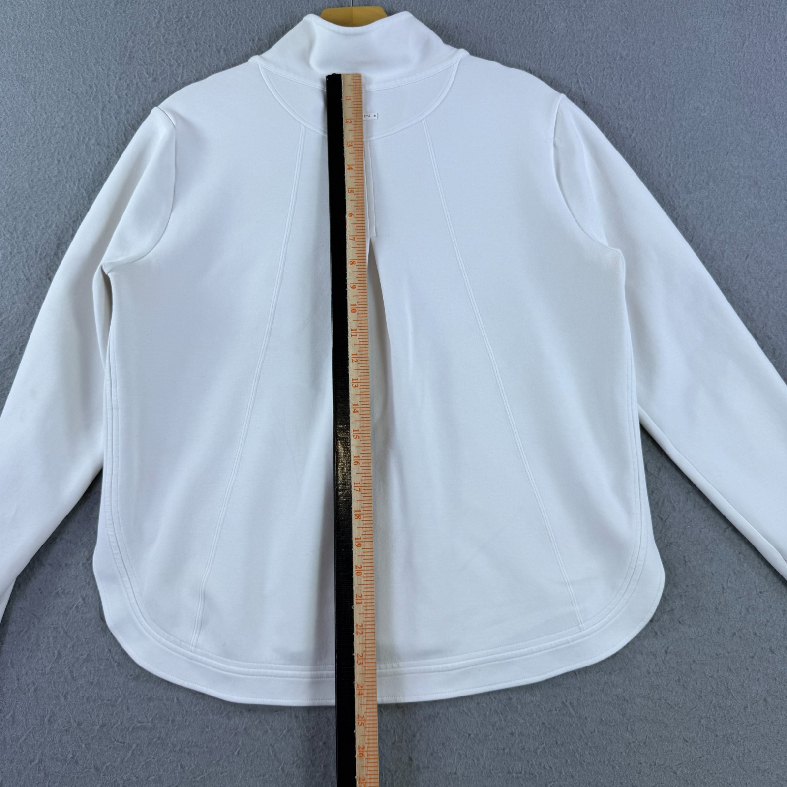 Athleta Interval Jacket Full Zip White Ivory Size… - image 6