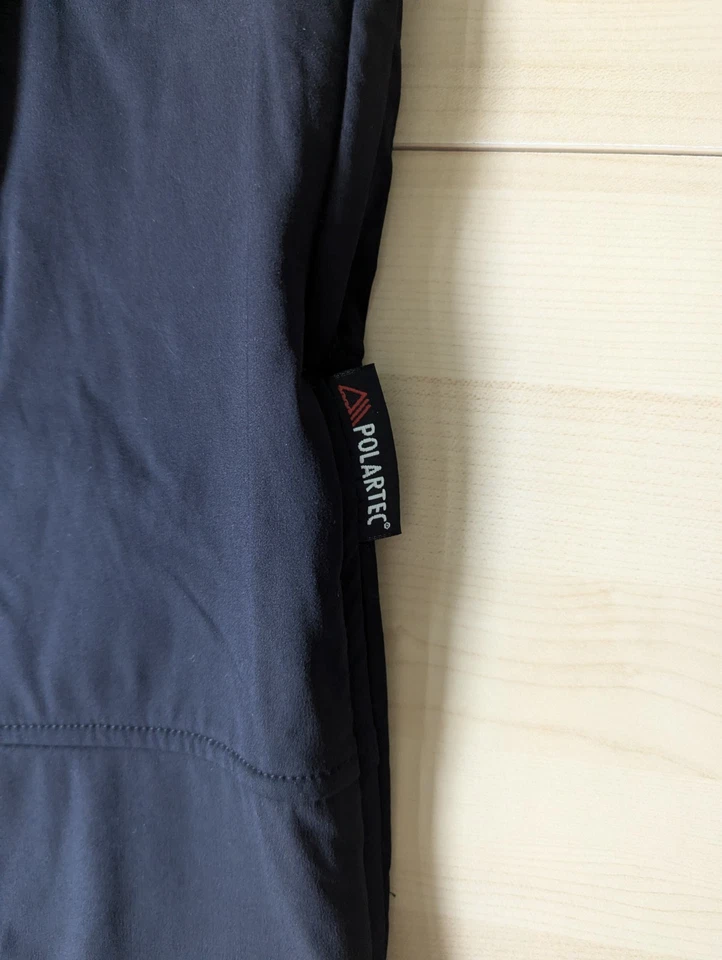 Pantalones Sierra Designs Polartex ajustados forrados de vellón para nieve negros pequeños hechos en EE. UU. Foto 2 de 4