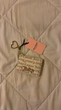 Juicy Couture Mini Wallet / Card Holder with Heart Keychain – New with Tags