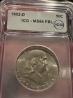 1952-D Franklin Half Dollar BU Full Bell Lines Silver MS64FBL