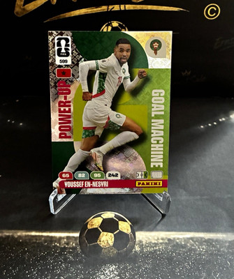 Panini Youssef En-Nesyri Marokko Power-Up / Goal Machine Fußball Karte #599