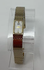 Vintage Citizen Elegance 5421-S26232 Gold MOP Dial Ladies Watch Runs