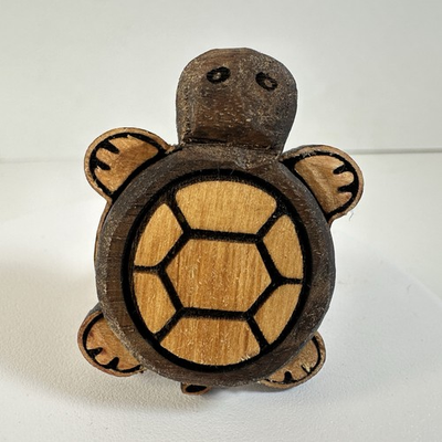 #ad Walnut Turtle Cabinet Knob – Wooden Drawer Pull for Kids’ Room or Nature Theme $8.00