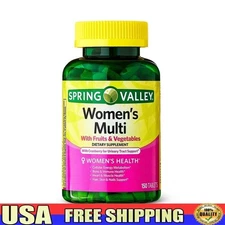 Women's Multi Vitamins 150 Tablets Bone Immune Heart Skin Health Gluten Free New