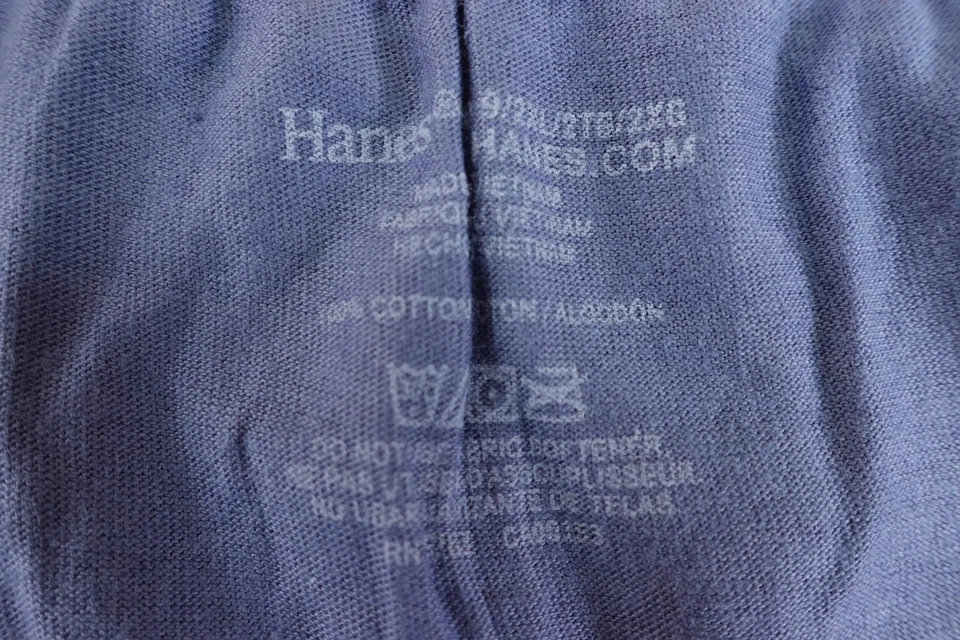 Braguita Hanes Mujer Talla 9/2XL Azul Rosa Algodón 2 Piezas Nueva Foto 3 de 4