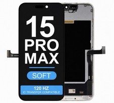 Iphone 15 Pro Max 120Hz Soft OLED Display Touch Digitizer Screen Replacement