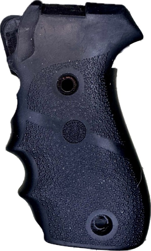 Hogue OverMolded Rubber Grip for Sig P220 (American DA/SA & DAK) Black - 20000