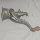 Universal Manual Hand Crank Clamp-On Meat Grinder, Metal Silver 10x6x8 in — photo 1