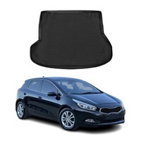 Kofferraummatte Kofferraumwanne FüR Kia Ceed Ceed 2012-2018 SW Gummi TPE Schwarz