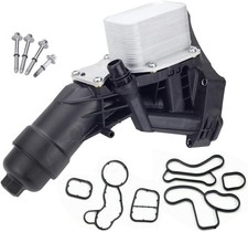 Engine Oil Filter Cooler Housing w/Gasket for BMW B48 2016-2022, 230i 330e 330i