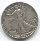 1943 WALKING LIBERTY HALF DOLLAR - 90% SILVER -LOT # 222
