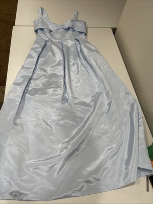 Lula Kate Grace Floor-Length Sweetheart Neckline Dress Blue Heaven Bengaline 8