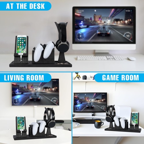 Unique Gift for Gamers, Game Room Decor. Unique Gaming Organizer with Headset... - Zdjęcie 2 z 7