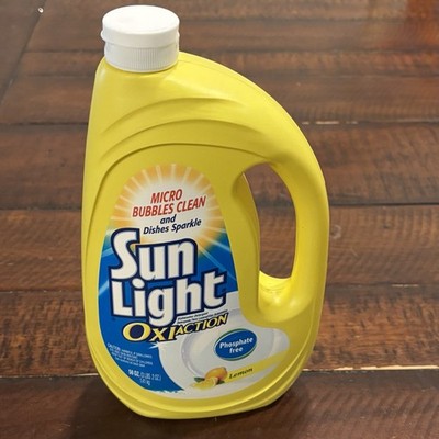 2010 Sun Light Lemon Dishwasher Detergent Oxi Action Micro Bubbles 75% Full PROP