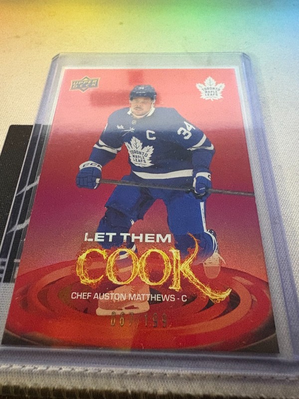 2025-26 Upper Deck Series 2 - Let Them Cook Auston Matthews #LTC-1 Red /199