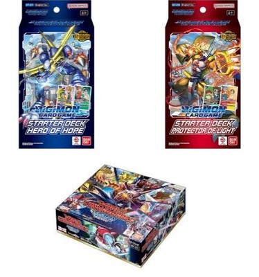Digimon Card Game Box BT21 + Starter Deck ST20 + ST21 ENGLISH BANDAI CARD GAME
