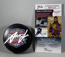 ANTON LUNDELL SIGNED 2020 NHL DRAFT Puck FLORIDA PANTHERS AUTOGRAPHED +JSA COA