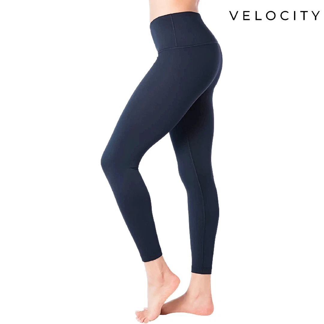 Velocity High Waist Squat Proof Ankle Length Yoga Pants for Women