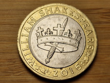 2016 £2 - William Shakespeare Histories / Hollow Crown - Circulated coin - Available on eBay