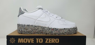 white & silver air force 1 lv8 ksa trainers junior
