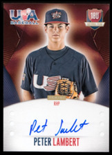 2014 USA Baseball 18U National Team Signatures #40 Peter Lambert #d 386/499 AUTO