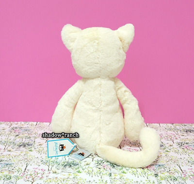 Jellycat London Medium Bashful Cream Kitten BAS3KIT AUTHENTIC